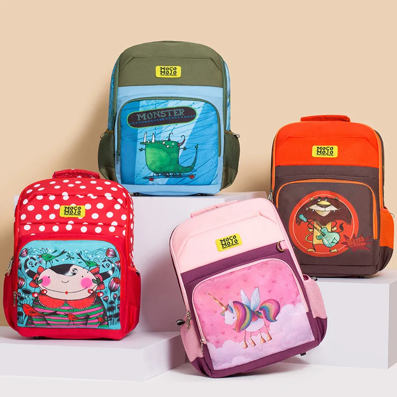 

2020 New Style Origional Cartoon Figure 1-3 Grade Anti-Spillage Backpack Young STUDENT'S Light Burden Relieving Backpack