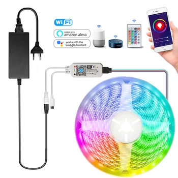 

LED Strip Light 5050 RGB BackLight 12V SMD Waterproof Lamps Tape Ribbon 5m 10m 15m with IR Controller Ambient Light LED Strips