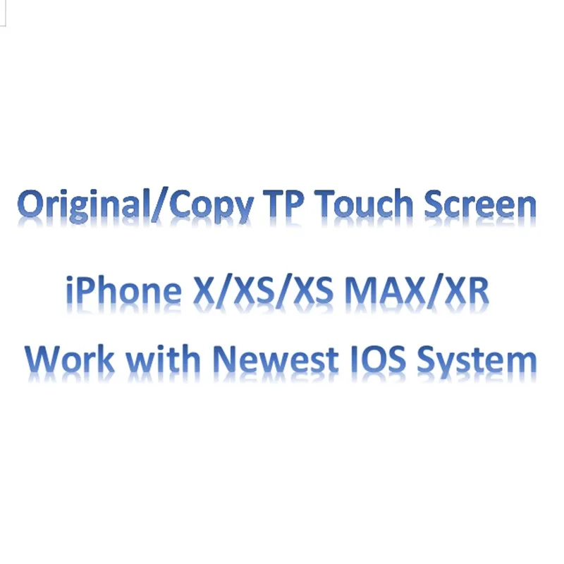5 шт. Ori сенсорный экран дигитайзер для телефона X XS MAX XR Сенсорное стекло TP Замена ЖК Внешний стеклянный объектив сенсорная панель IOS 12,4