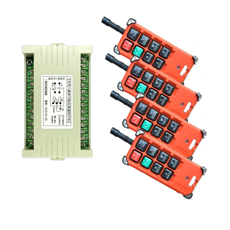 

1000m Wide Range High Power 10A Relay AC 220V 8 CH 8CH Wireless RF Remote Control Switch Transmitter & Receiver,315 / 433 MHz