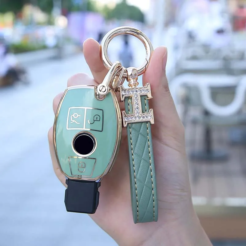 Copertura-della-cassa-chiave-dell-automobile-di-nuovo-stile-per-Mercedes-Benz-w211-w204-A-B.jpg Custodia per Chiave/telecomando per Mercedes Benz w211 w204 A B R classe G GLK GLA GLC GLR W210 W176 W202 W463 accessori Shell - Copertura della cassa chiave dell automobile di nuovo stile per Mercedes Benz w211 w204 A B