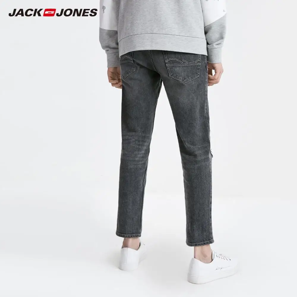 JackJones мужские облегающие укороченные рваные джинсы длиной до щиколотки