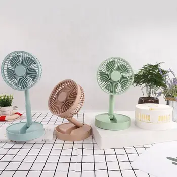 

Usb Charging Fan Telescopic Folding Fans Home Desktop Fan Air Cooler Summer Desk Fans with 1200mAh 18650 Battery