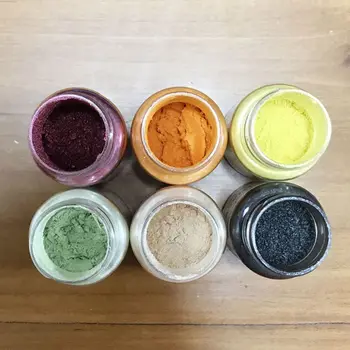 

24 Colors Pearlescent Natural Mica Mineral Powder Epoxy Resin Dye Pearl Pigment 634D