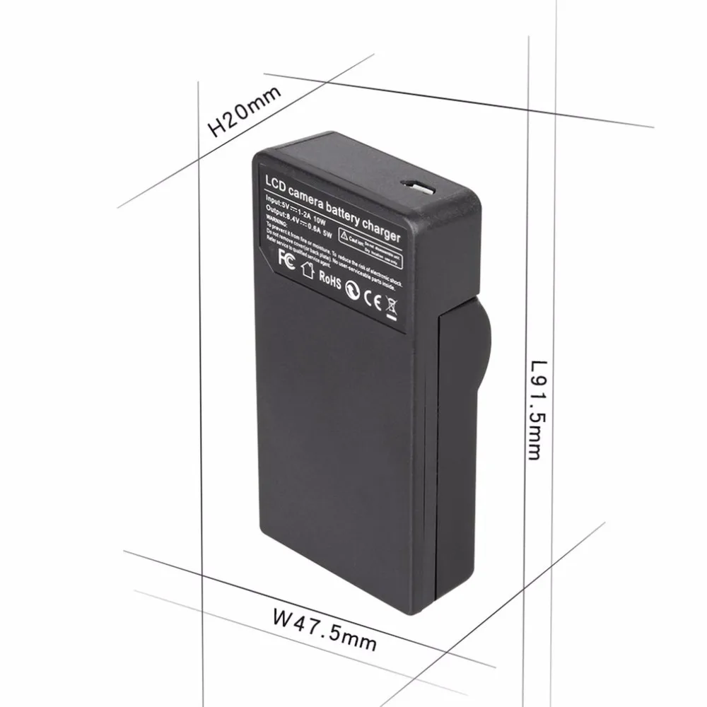 2 шт BLS-5 7,2 V 1800mAh литий-ионная аккумуляторная батарея для цифровой камеры+ USB зарядное устройство комплект с ЖК-экраном для OLYMPUS
