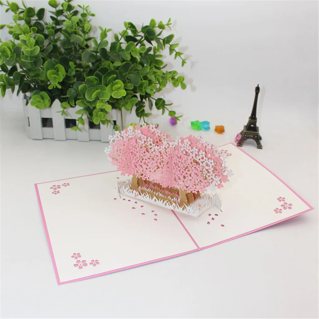  3D Cards Valentines Day Gift Postcard with Envelope Stickers Wedding Invitation Greeting Cards Anni - 4.00048E+12