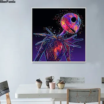 

Nightmare Before Christmas Jack Skellington Poster Painting On Canvas Bedroom Wall Art Decoration Pictures Home Decor