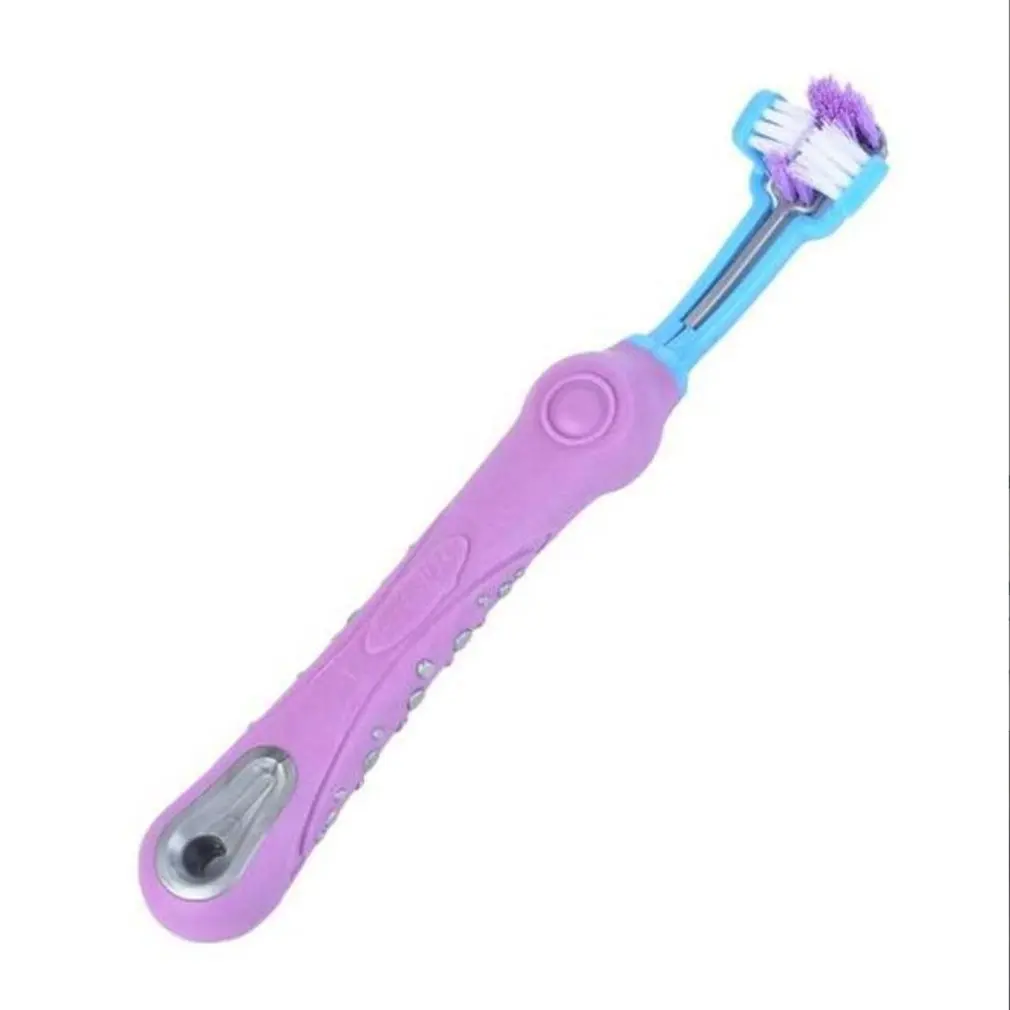 

Three-head Bifurcated Toothbrush Practical Suitable For Pet All-inclusive Shape Convenient Toothbrush