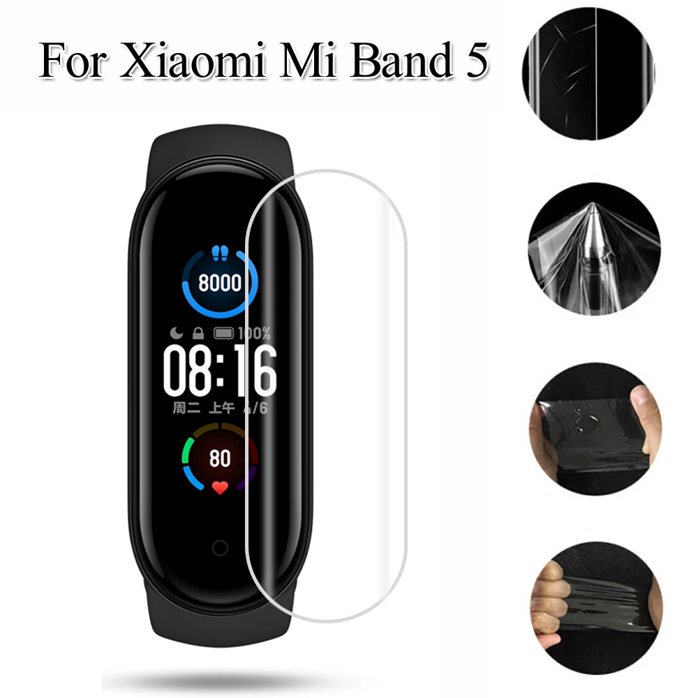 1/2/3/5 шт Защитная пленка для экрана Xiaomi Mi Band 5 умные часы с защитой от царапин