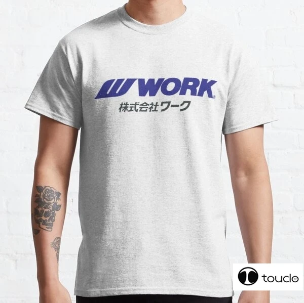 

Work Wheels Jdm Popular T-Shirt Crewneck 100% Cotton Tees Funny Tees Cotton Tops Casual Short Sleeve Top