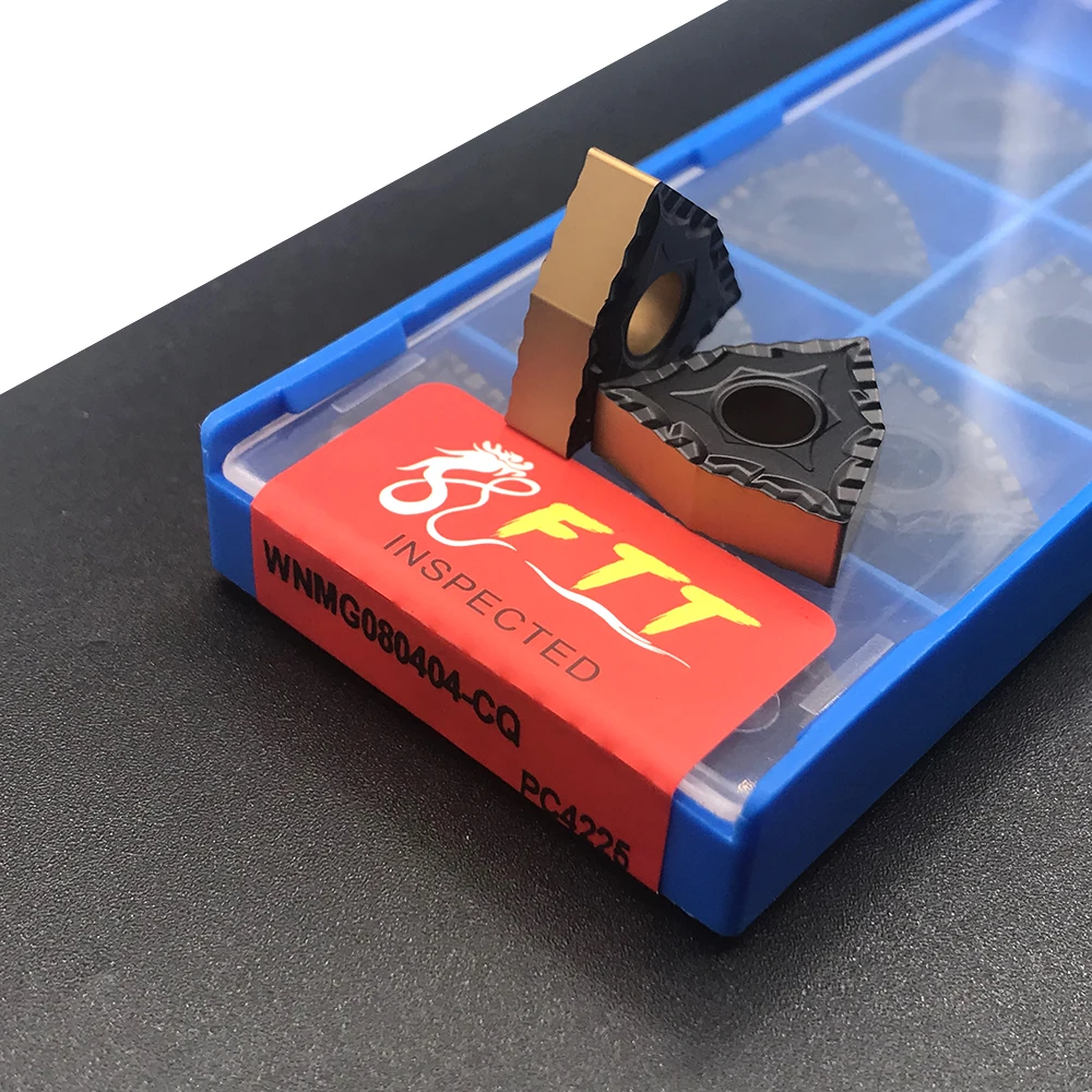 WNMG080404 CQ PC4225 herramientas de torno de Metal de carburo de alta calidad herramienta de torneado externo CVD capa de corte