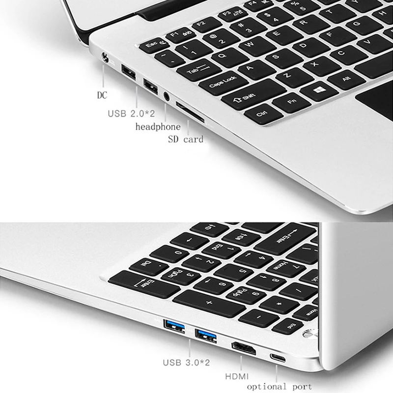15.6-Inch Laptop 1080P HD Ultra-Thin Portable