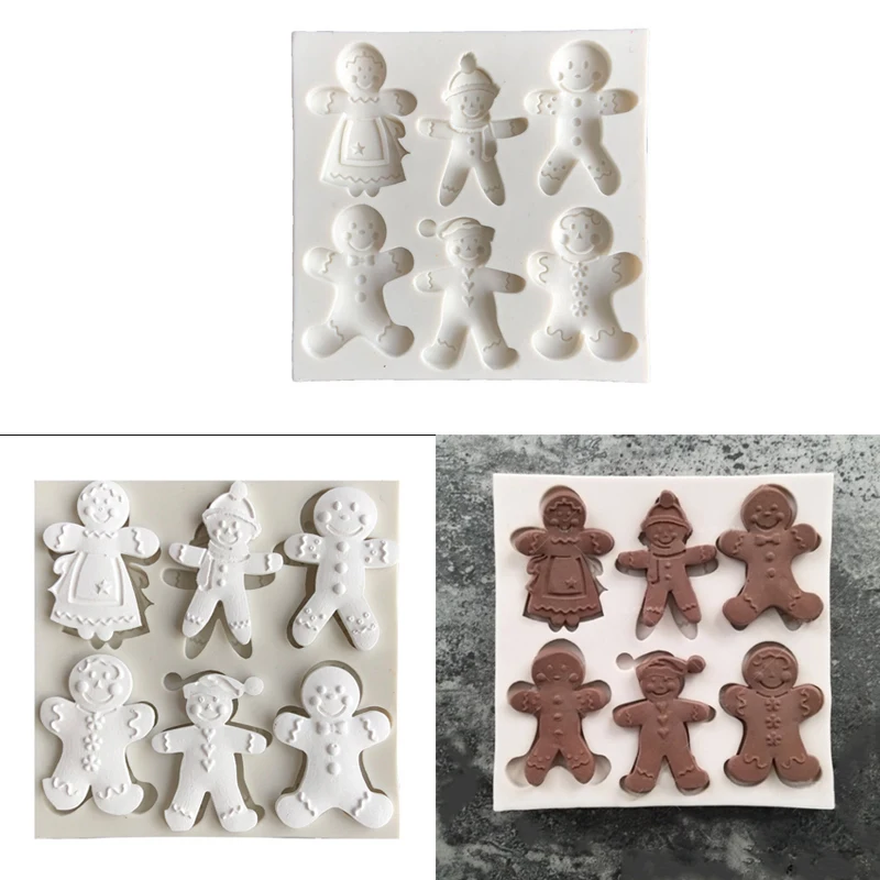 Силиконовые формочки для торта, печенья, Рождественские 3D свадебные Экологичные кондитерские изделия на день рождения