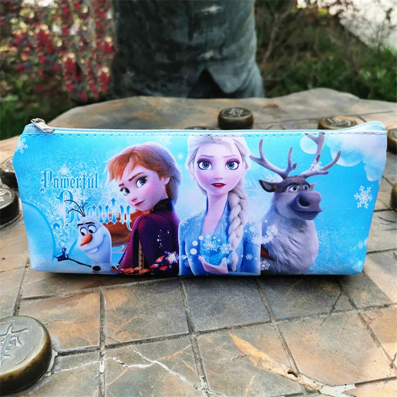Pencil-Case Coin-Purse Frozen Girls Children Disney Handbag Learning Cute Cartoon Stationery