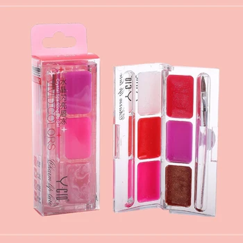 

jelly lips tint Palette kit Shiny colors Lighted Lipgloss matte liquid lipstick batom Waterproof Korean cosmetic 6color/pcs
