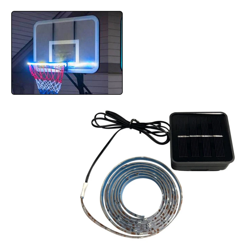 Светодиодный баскетбольное кольцо, солнечный свет, играющий в ночное освещение, баскетбольное крепление, помогает вам снимать обручи в