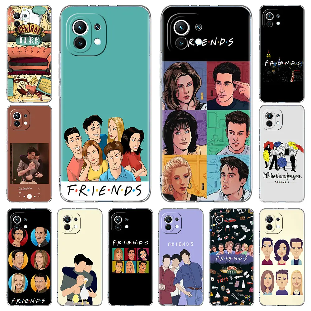 Clear Soft Case For Xiaomi Mi Poco X3 NFC 10T Pro 9T M3 11 Note 10 Lite F3 GT F1 Silicone Phone Cover Friends TV Coffee Fundas