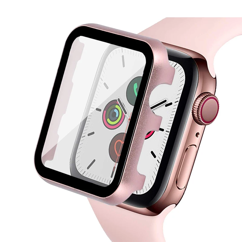 Чехол для Apple Watch, 44 мм, 40 мм, серия 5/4, с защитой от царапин, защитный чехол, бампер для iWatch 3, 2, 1, 42 мм, 38 мм