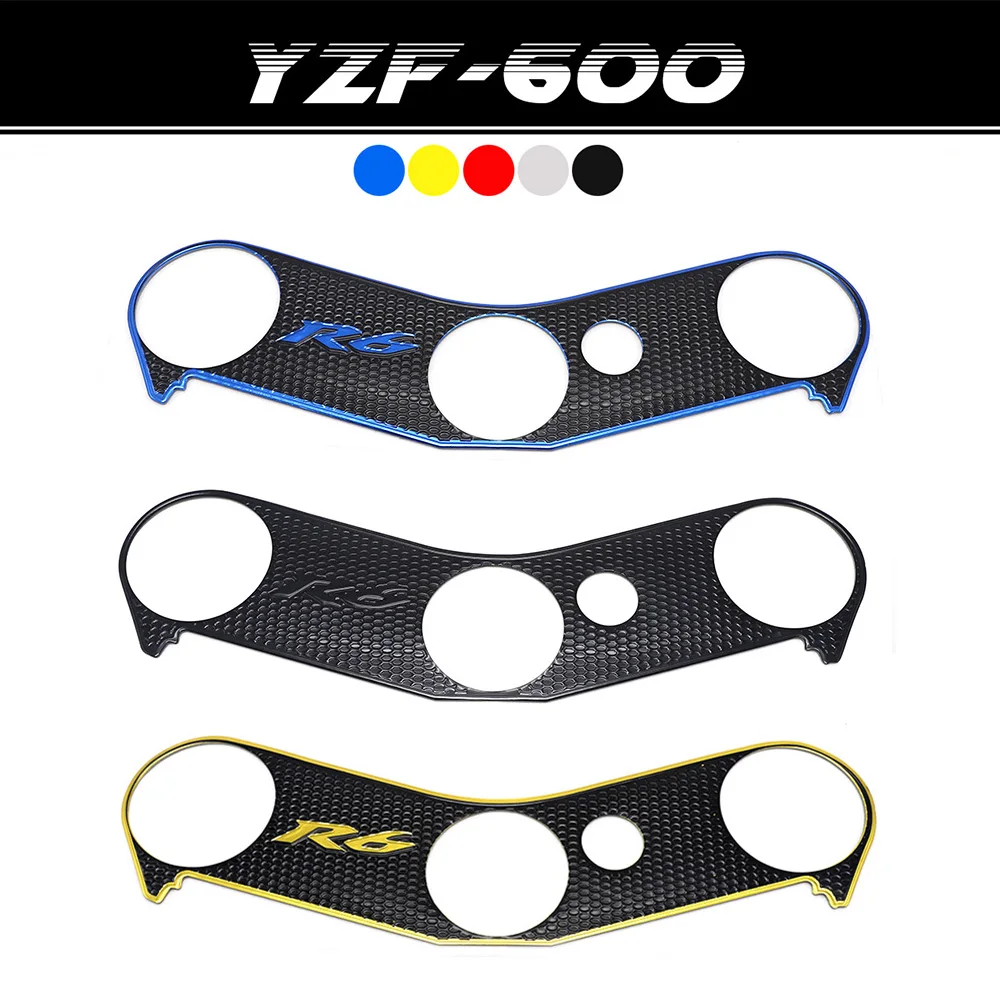 

For Yamaha YZF R6 YZFR6 YZF-R6 Top Clamp Upper Front End Decal Motorcycle Sticker Protection Pad Triple Tree Paster R6 20062016