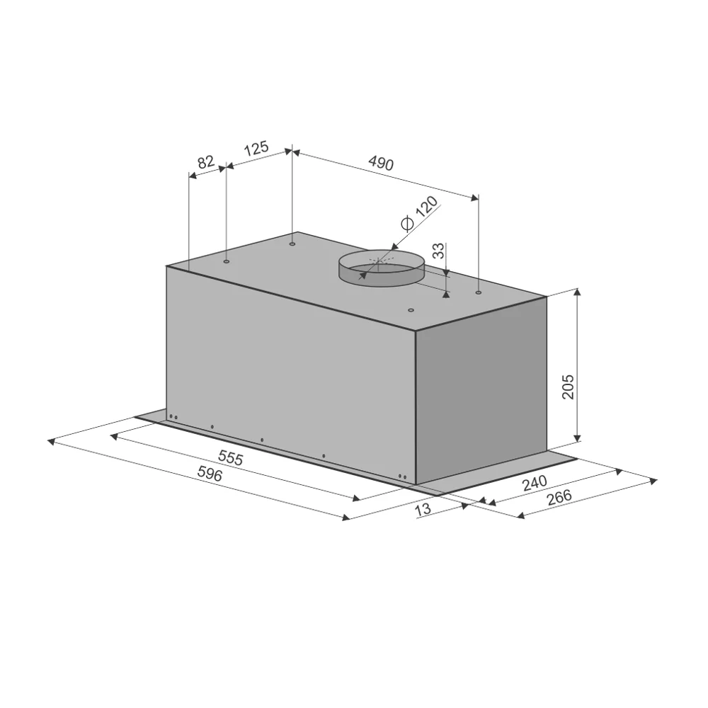 Кухонная вытяжка Konigin Flatbox(White 60