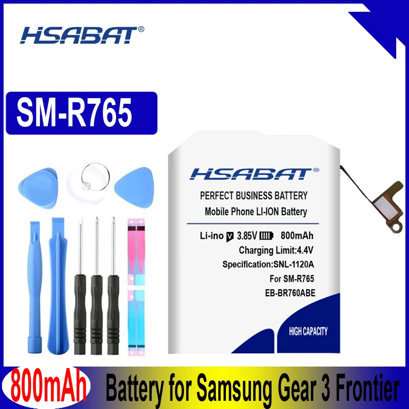 HSABAT EB-BR760ABE 800 мА/ч, Батарея для samsung Шестерни 3 Frontier Шестерни S3 классический SM-R760 SM-R765 SM-R765S SM-R770 классический EB-BR760A