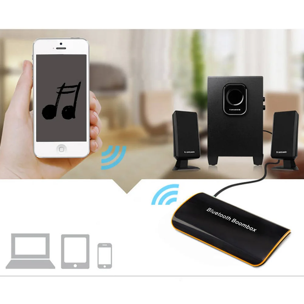B2 Беспроводная стерео Bluetooth 4. Аудио приемник аудио Музыкальная Коробка с микрофоном 3,5 мм для динамиков CarX домашняя аудиосистема устройства