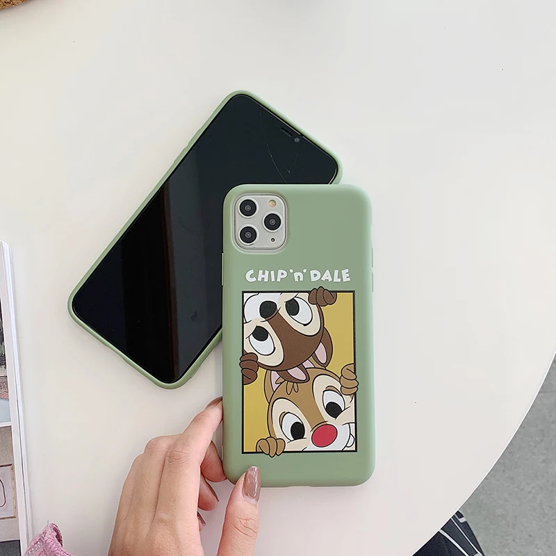 Мягкие силиконовые чехлы с изображением белки из мультфильма для iPhone 11Pro Max 11 матовый чехол для IPhone X XS 6 6S 7 8 11 Plus ТПУ задняя крышка Чехлы