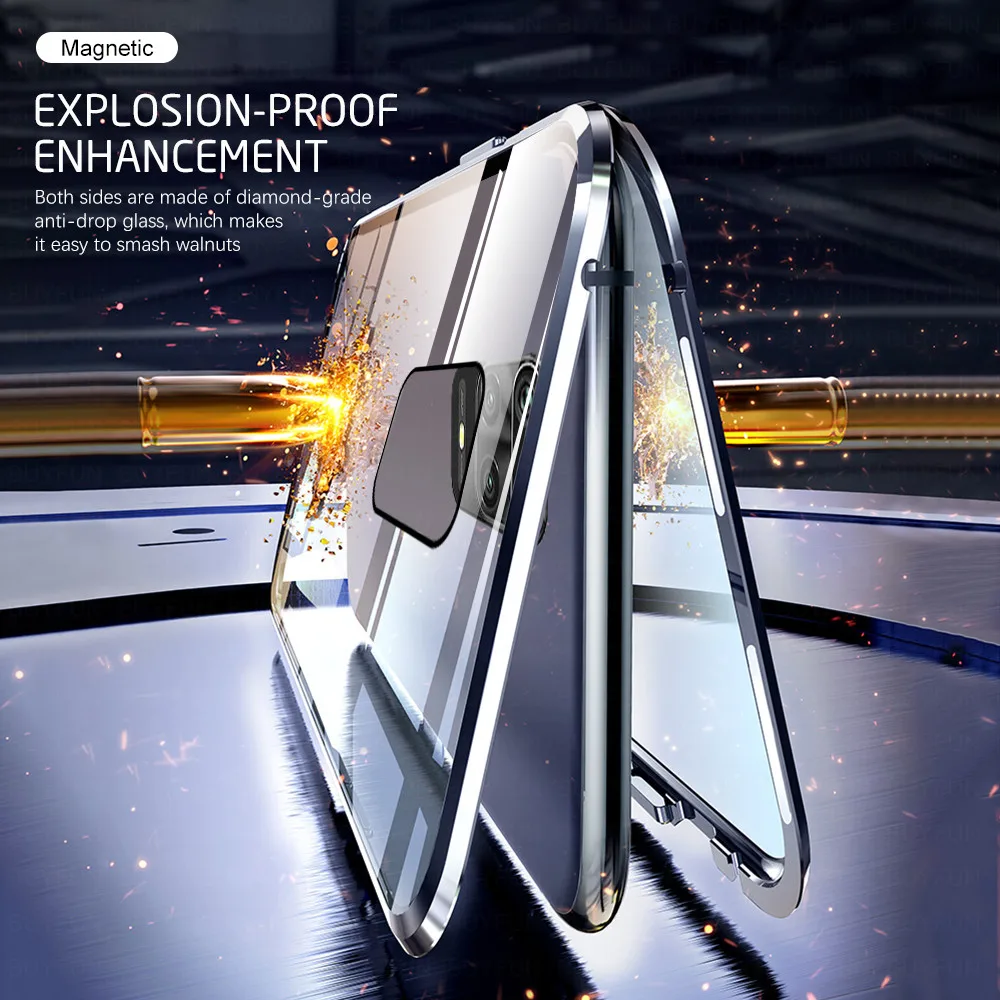 360 Ful cover Magnetic Flip case For Xiaomi Redmi ntoe Pro 9s