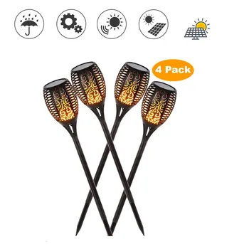 

update Solar Lawn Dancing flame Torch Lights radar New 33 LED Wate torch camp landscape Flame Lamp Flickering bulb dancing Lawn