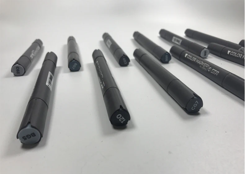 STA 12 цветов крутые серые маркерные ручки Набор серых эскизов маркеры для рисования манга архитектурный дизайн товары для рукоделия
