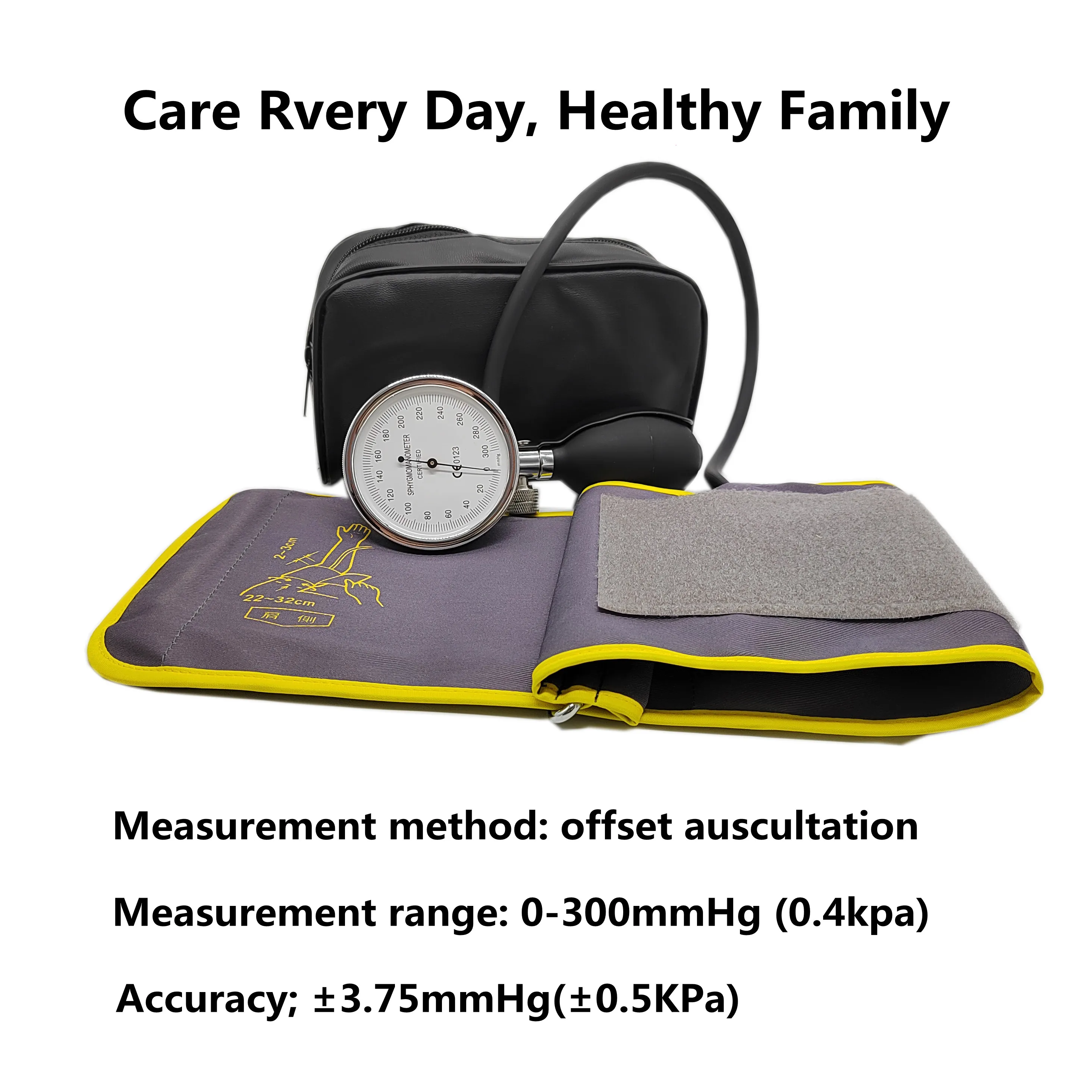 Blood Pressure Monitor Blood Pressure Meter Liquid Free Sphygmomanometer Handheld Large Scale Blood Pressure Measuring Device