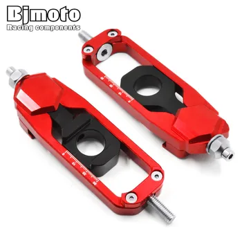 

BJMOTO MT09 FZ09 Rear Fork Axle Chain Adjuster Blocks Spindles CNC Aluminum Tensioners Catenary For Yamaha MT09 FZ09 2013-2016