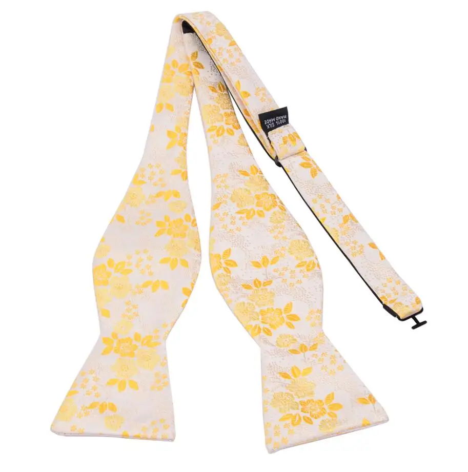 Ricnais Fashion Classic Print Men's Self Bowtie for Man Adjustable Floral Bow Tie Wedding Formal Business Casual Bow-knot