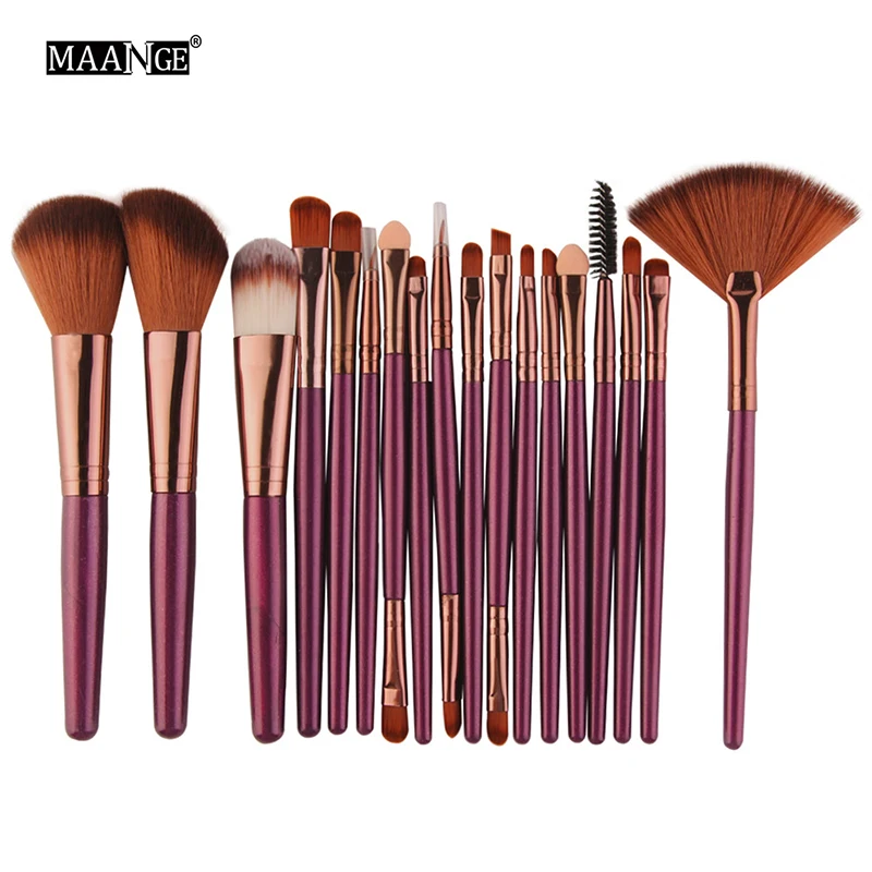 

18 pcs Makeup Brushes Set tools Make-up Toiletry Kit Wool Make Up Brush Set