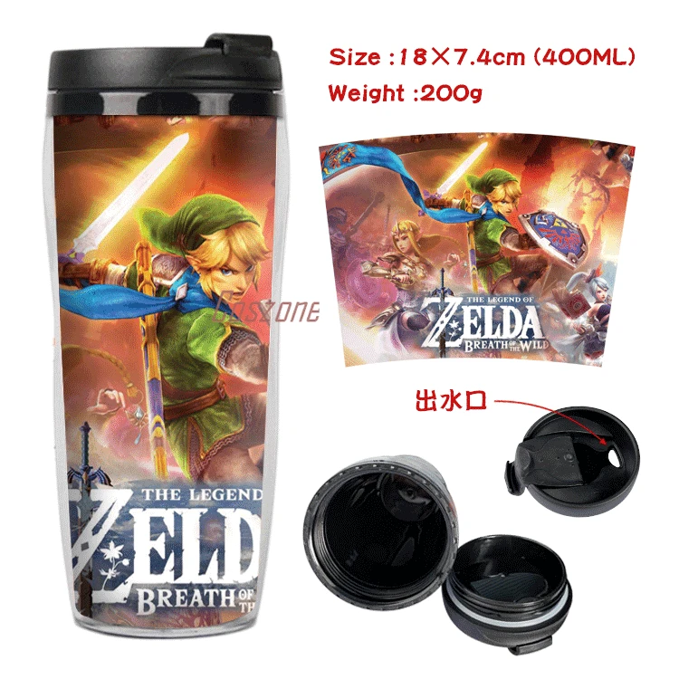 

Game The Legend Of Zelda Double-deck Cup Coffee Vacuum Cup 400ML Large Capacity Portable Cup Cosplay Gift