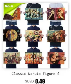 Classic Naruto Figure Sasuke Pain Neji Painting Anime Poster Vintage Decoracion Wall Art Kraft Paper Posters Wall Stickers