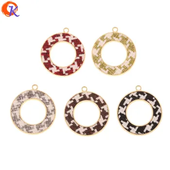 

Cordial Design 50Pcs 30*33MM Jewelry Accessories/Charms/Hand Made/Ring Shape/Fabric Effect/DIY Jewelry Making/Earring Findings