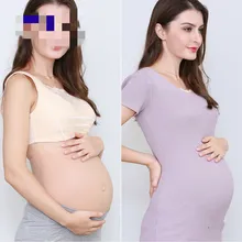 Силиконовый искусственный живот 8-10 месяцев животик поддельный живот реалистичный для беременных 2500 г Топ MS