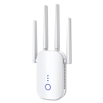 

1200Mbps Dual Band 5Ghz Wireless Wifi Repeater Powerful Wifi Router Wifi Extender 4*3dbi Antenna Long Range Wlan WiFi Amplifier