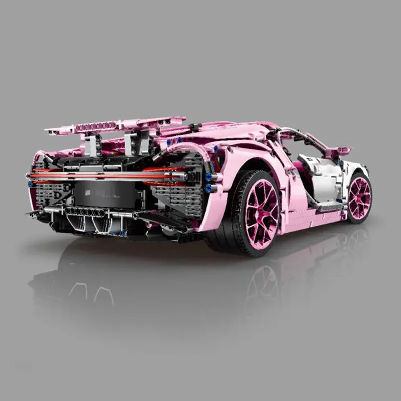 20086 Technic автомобиль розовый скоростной гоночный автомобиль набор сборных кирпичей Развивающие детские рождественские подарки Модель автомобиля игрушки совместимы с 42083