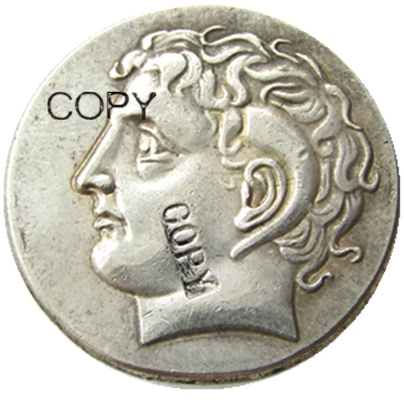 G (34) РЕДКИЙ старинный греческий Серебряный дидрахм монета от Kyrene 308 BC копия