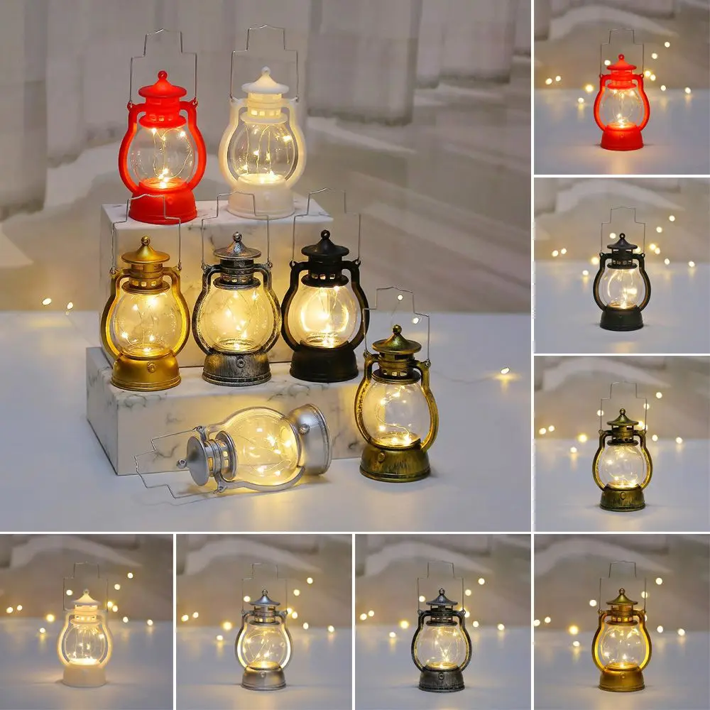Energy-Saving Holiday Desktop Hanging Bar Night Light Halloween Decorative Led Small Home Party Retro Lantern Oil Lamp | Дом и сад