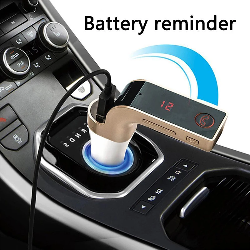 G7 беспроводной Bluetooth AUX модулятор автомобильное USB зарядное устройство TF слот для карты lcd Hands-Free fm-передатчик MP3 музыкальный плеер с микрофоном
