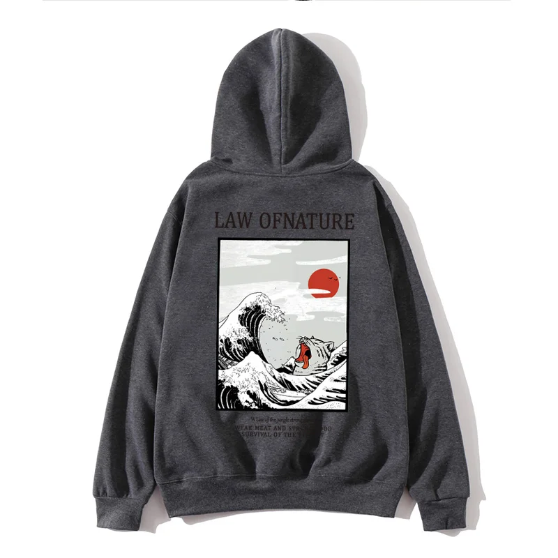 Новая мода Ukiyo e стильные брендовые толстовки унисекс с капюшоном мужские модные