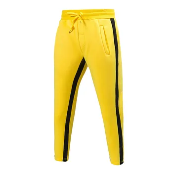 

New Fashion Sweatpants Men Pants Solid Splice Trousers Casual Mens Pants Autumn Keep Warm Plus Fleece S-3XL