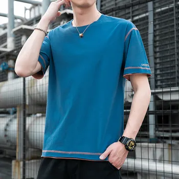 

Summer men's business casual short sleeve t-shirt 5569