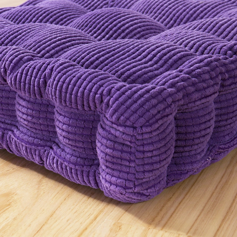 Thick Cushion  Autumn/Winter Chair Cushions Home Office Decoration Long Cushion Solid Color Tatami Cushion Customizable Cushion 5