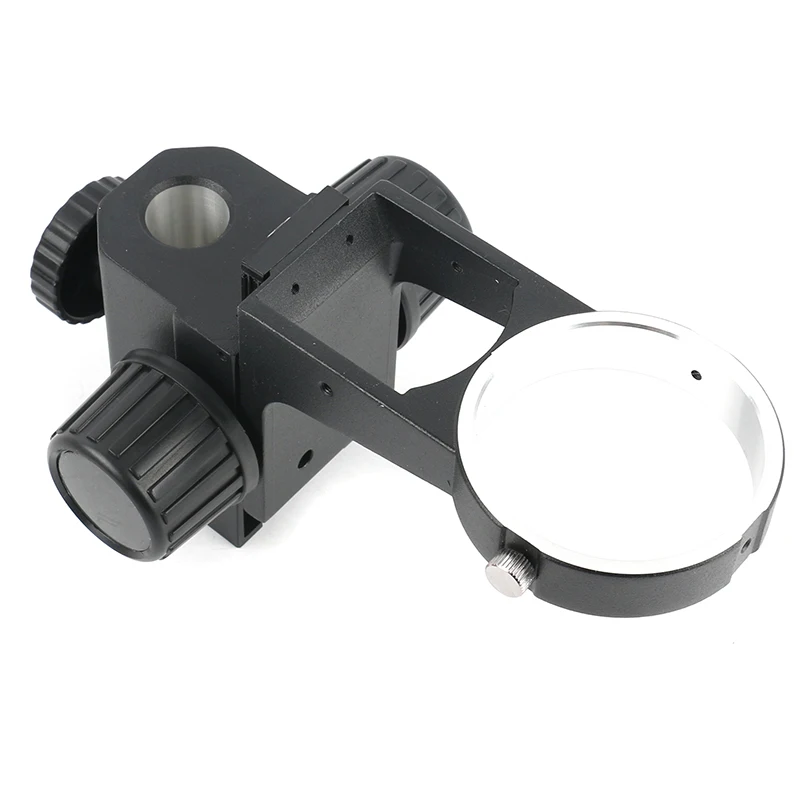 Billige Säule Größe 25mm 32mm Mikroskop Einstellbare Fokussierung Halterung Dia 76mm Trinocular Binokular Stereo Mikroskop Halterung Komponente