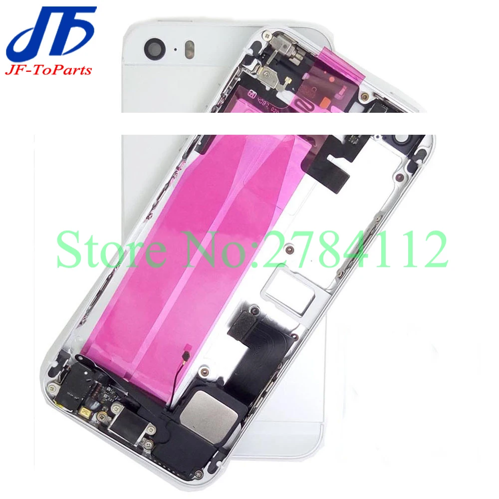 10 шт. для iphone 5 5G 5S 5C Задний Полный корпус батарея задняя крышка двери средняя рама шасси с детали гибкого кабеля в сборе