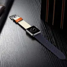 Eastar Высокое качество кожаный ремешок для наручных часов Apple Watch, версии Series4 3, 2, 1, спортивный браслет, 42 мм, 38 мм, ремешок для наручных часов iwatch, 5 полос 40 мм 44 мм